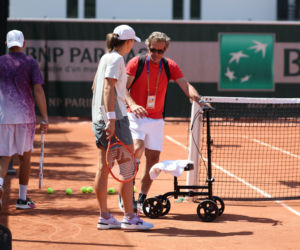 Iga Świątek na ostatnim treningu przez III rundą Roland Garros