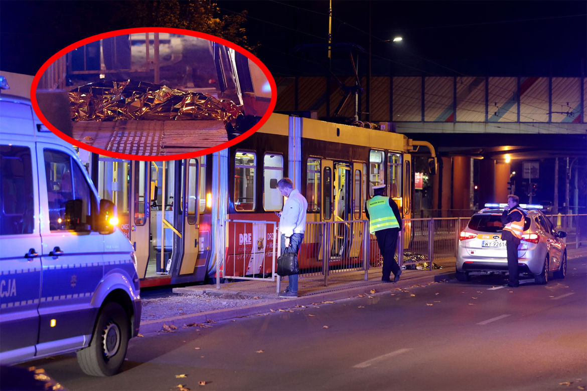Śmiertelny wypadek w Warszawie. Pieszy zginął pod kołami tramwaju
