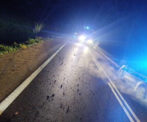 Pijany 32-latek z Siedlec dachował w Chotyczach. Policja znalazła przy nim narkotyki