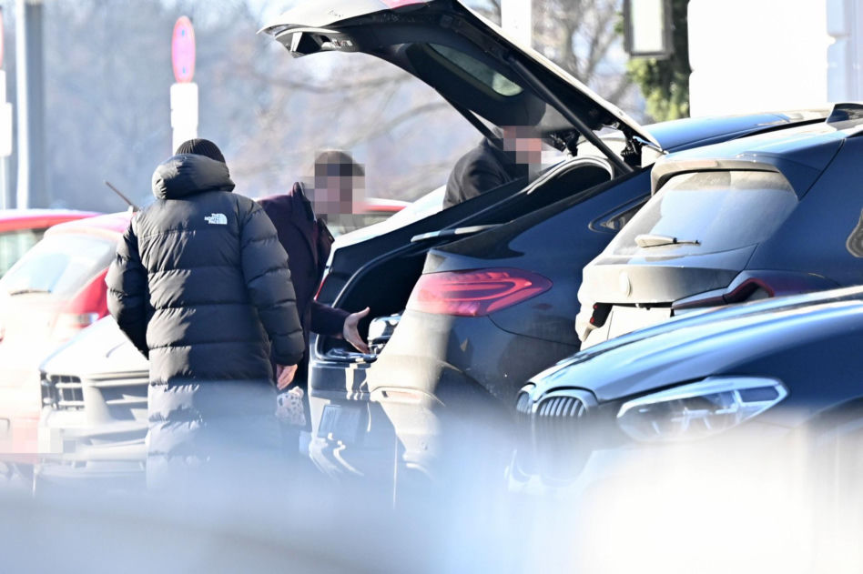 Marek Kondrat z żoną i córką w Warszawie
