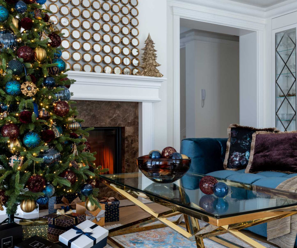 Choinka i dekoracje świąteczne na Boże Narodzenie z Miloo Home. Kolekcja Elegant Glamour