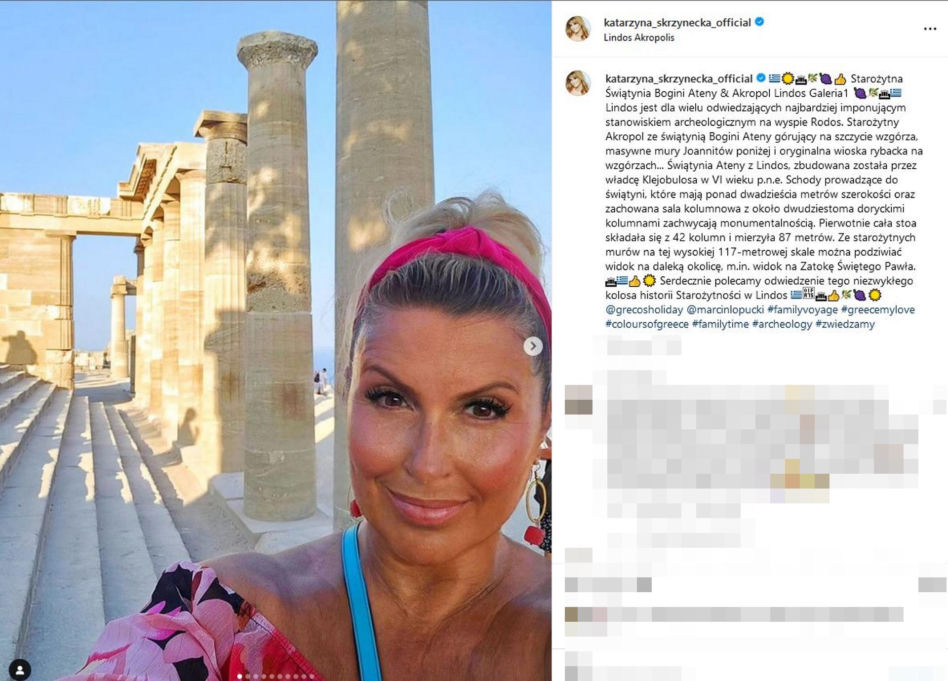 Katarzyna Skrzynecka - jej wielkie greckie wakacje