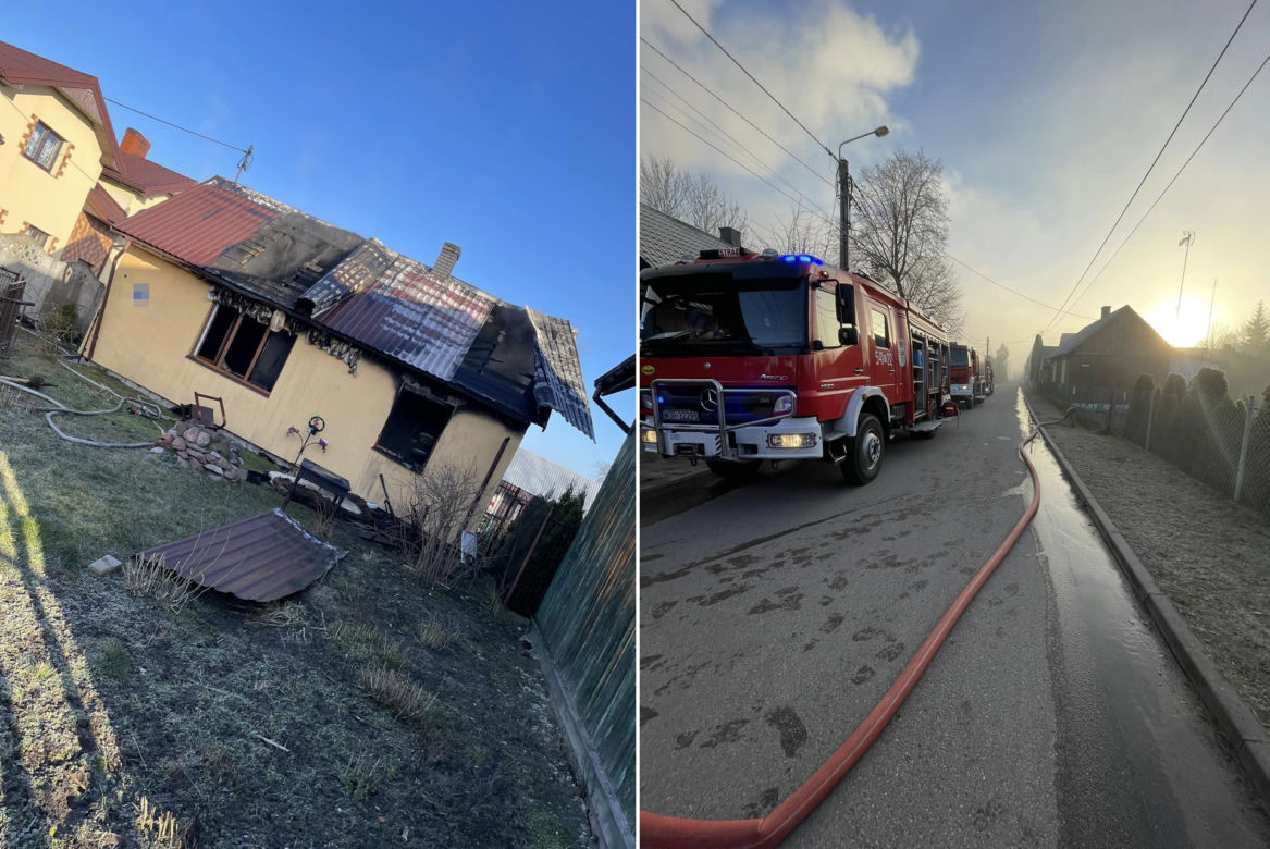 Pożar domu w Broku. Nie żyje dwóch mężczyzn