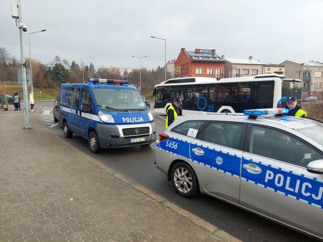 Potrącenie pieszego przy Targowicy w Starachowicach