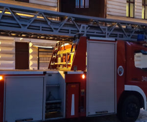 Interwencja strażaków - Hotel Polonia w Toruniu