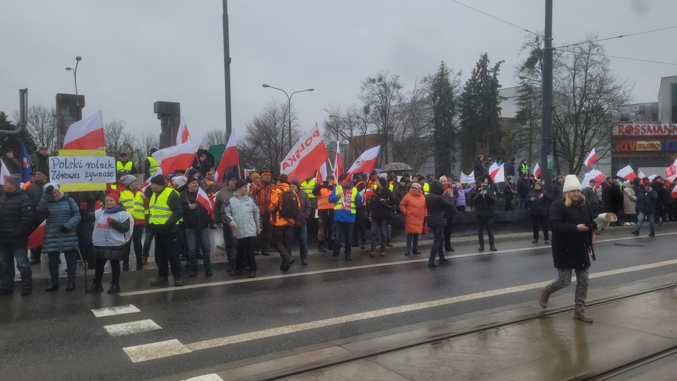 Protest rolników w Olsztynie, 20 lutego 