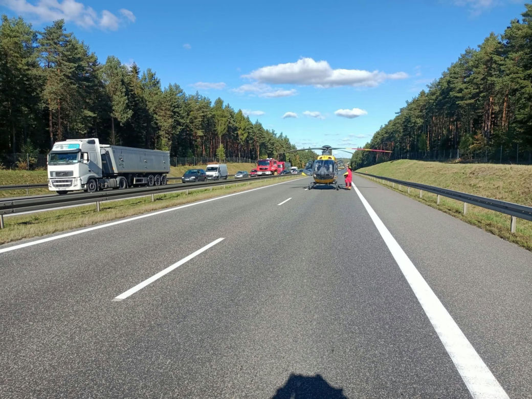 Śmiertelny wypadek na S7 w Świętokrzyskiem