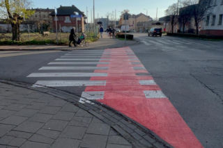 Przejścia pieszo-rowerowe na Zatorzu