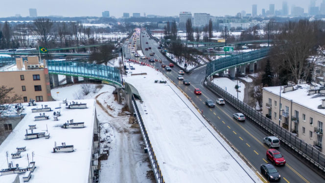 Remont wiaduktów Trasy Łazienkowskiej i al. Stanów Zjednoczonych w Warszawie