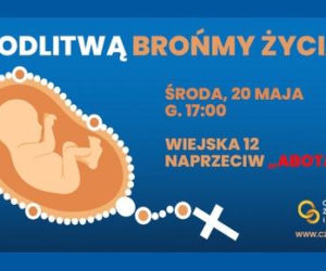 Przed Sejmem i siedzibą AboTak modlitwa w intencji ochrony nienarodzonych