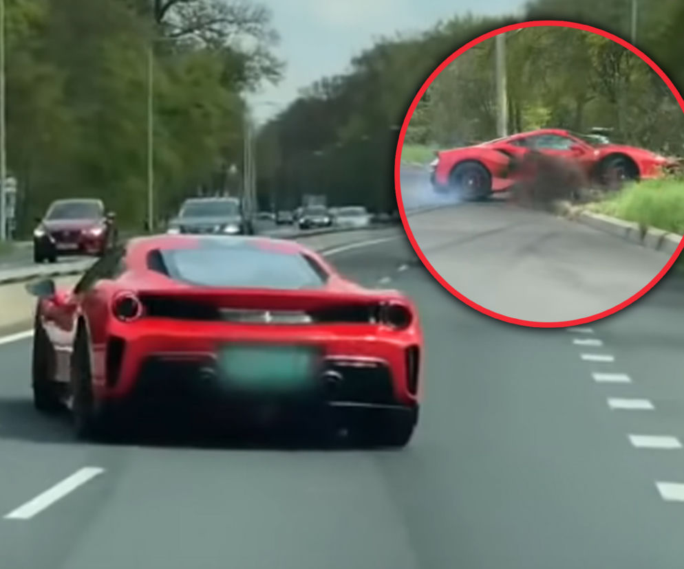 Rozbił limitowane Ferrari 488 Pista