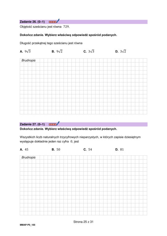 Matura 2025 - matematyka