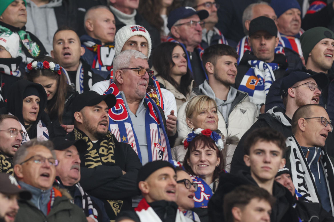 Górnik Zabrze - Legia Warszawa: Zdjęcia kibiców i zawodników z hitu 13. kolejki PKO BP Ekstraklasy