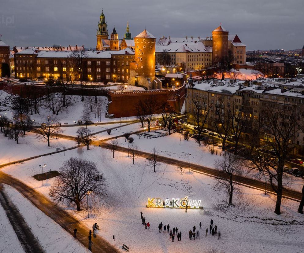 Wawel z lotu ptaka