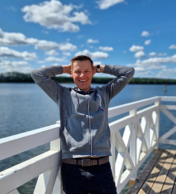 Marcin Mroczek (Piotrek w M jak miłość) podczas weekendu czerwcowego