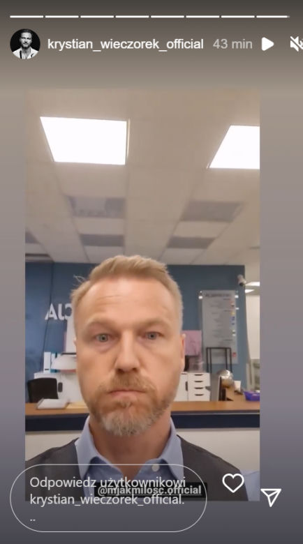M jak miłość po wakacjach 2022. Andrzej Budzyński (Krystian Wieczorek)