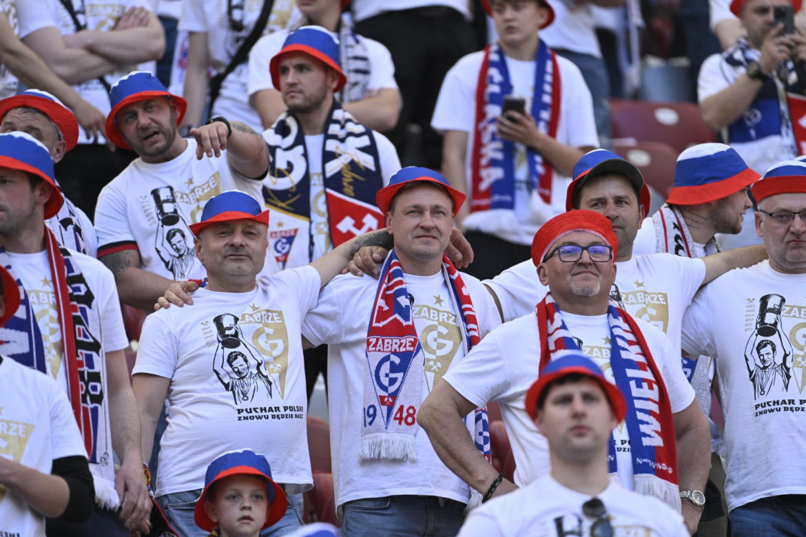 Kibice na finale Pucharu Polski: Górnik - Raków
