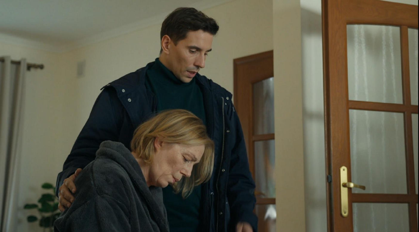 Barwy szczęścia, odcinek 3184. Wanda (Maja Barełkowska), Tomasz (Jakub Sokołowski)