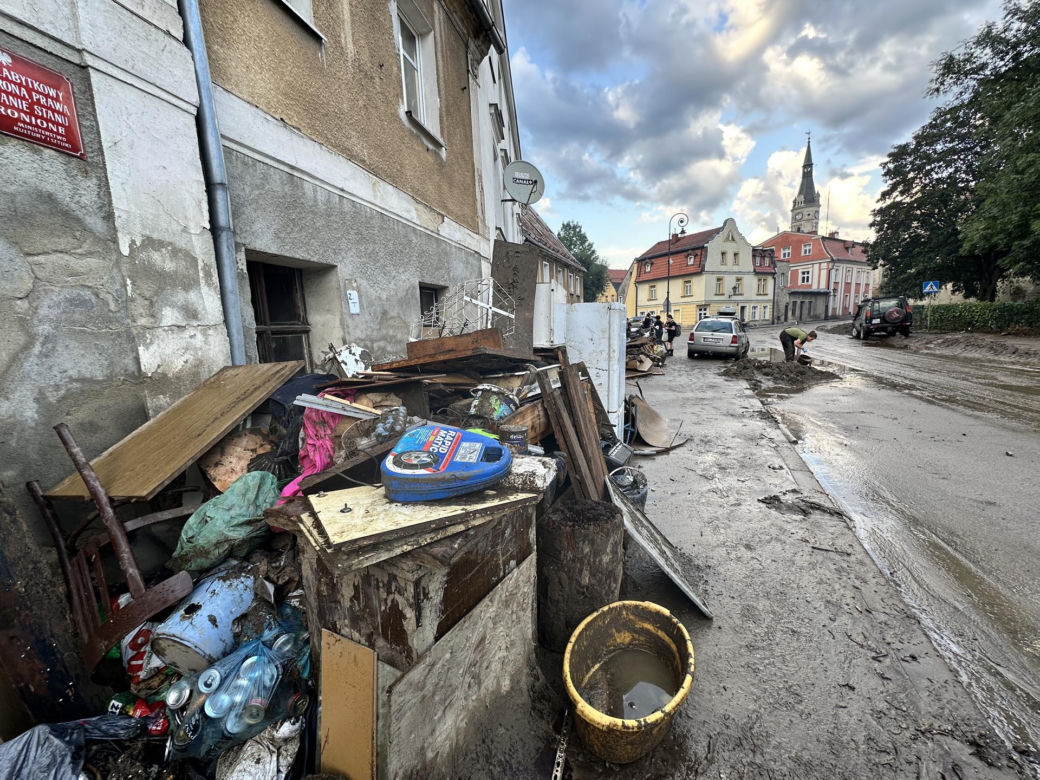 Lądek-Zdrój po przejściu fali powodziowej
