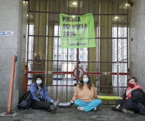 Aktywiści Greenpeace zablokowali gmach Ministerstwa Aktywów Państwowych