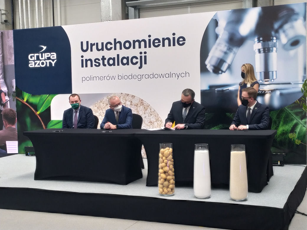 Polimer ze skrobi ziemniaczanej - nowa linia produkcyjna Grupy Azoty S.A. 