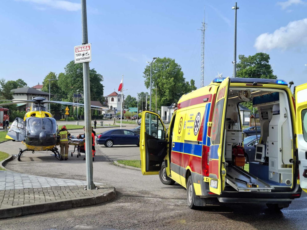 Wypadek nastolatka na hulajnodze w Mircu