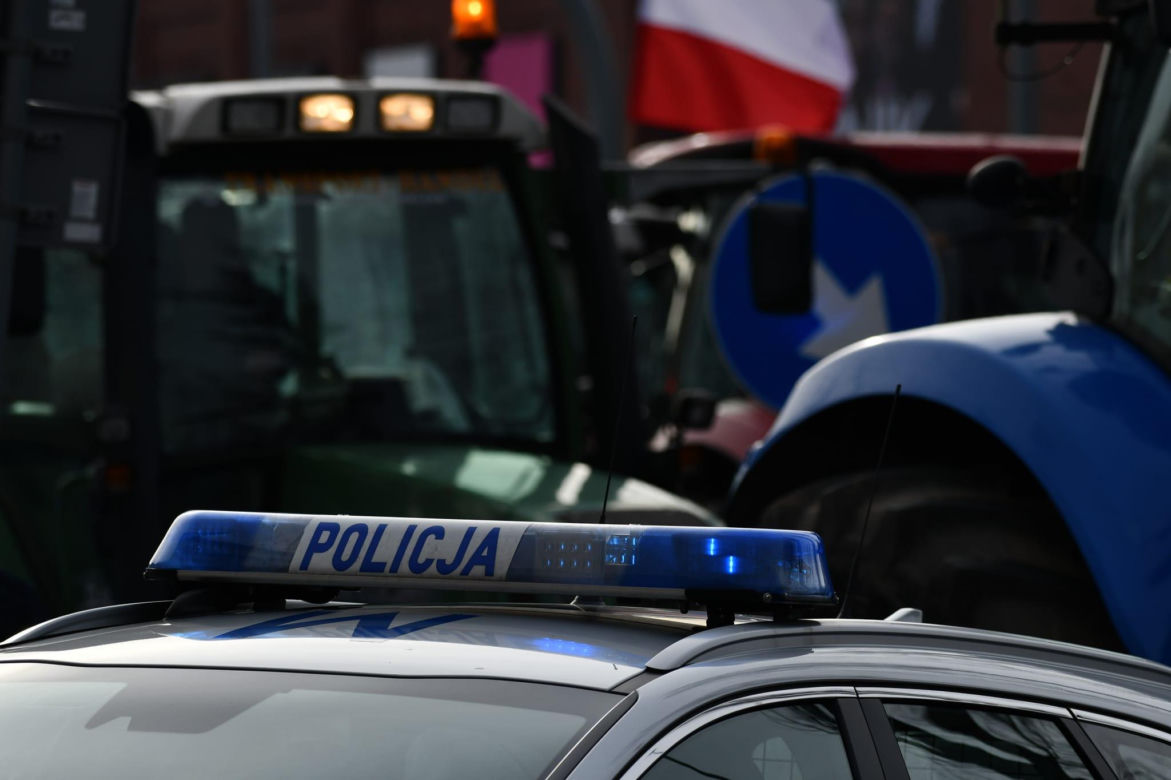 Protest rolników w woj. podlaskim (9.02.2024)