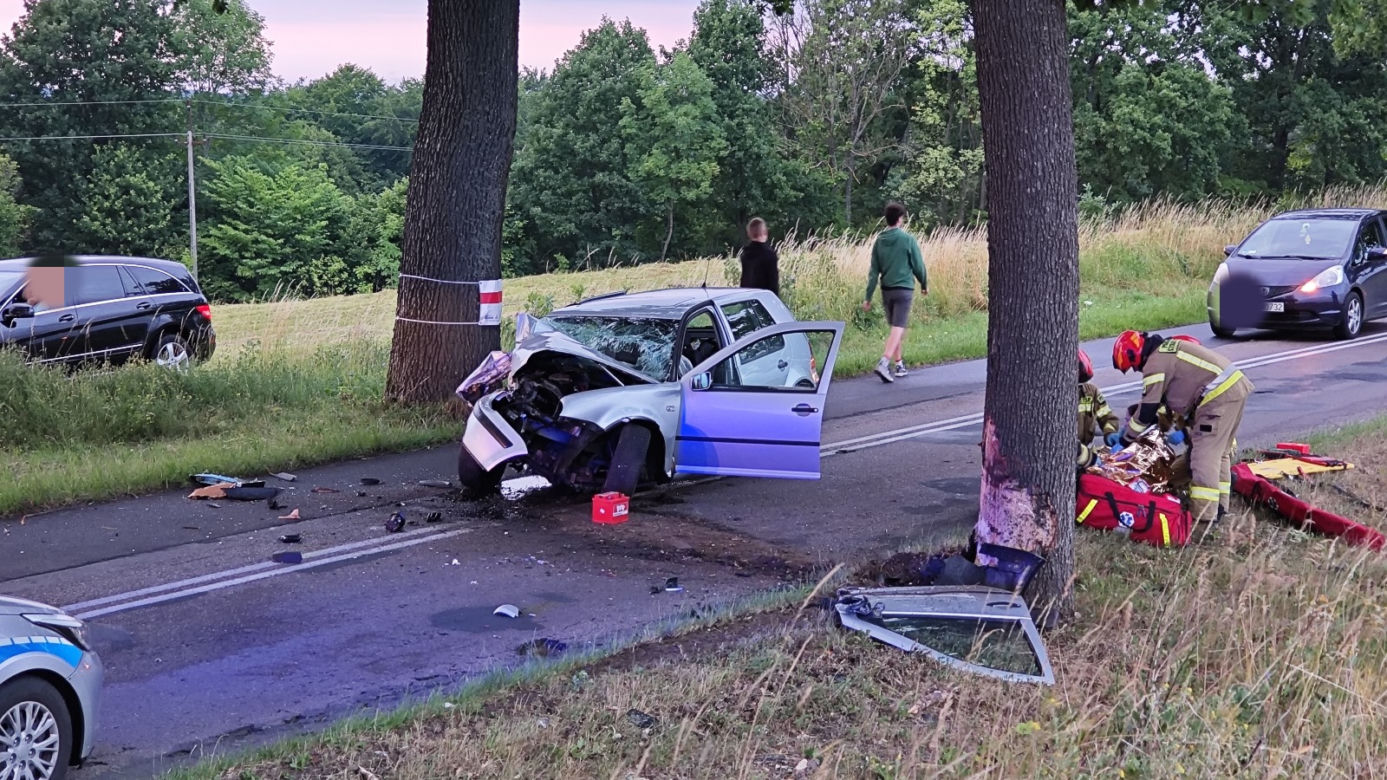 Wypadek w pobliżu Drawska Pomorskiego 