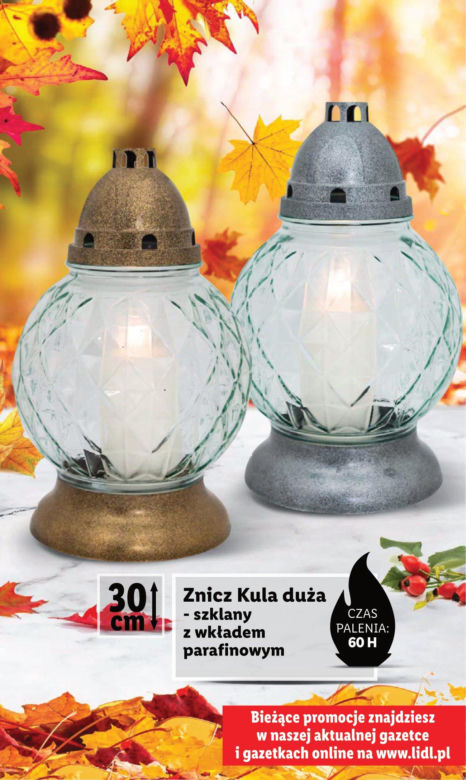 Znicze w Lidlu