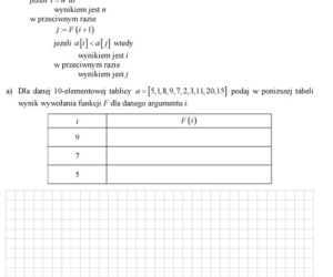Matura 2012 - informatyka, poziom rozszerzony