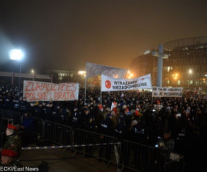 Odsłonięcie pomnika Lecha Kaczyńskiego w Warszawie