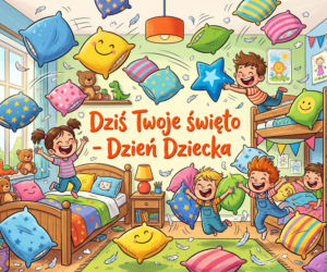 Śmieszna kartka na Dzień Dziecka