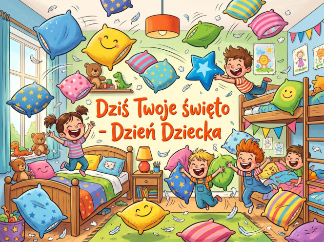 Śmieszna kartka na Dzień Dziecka