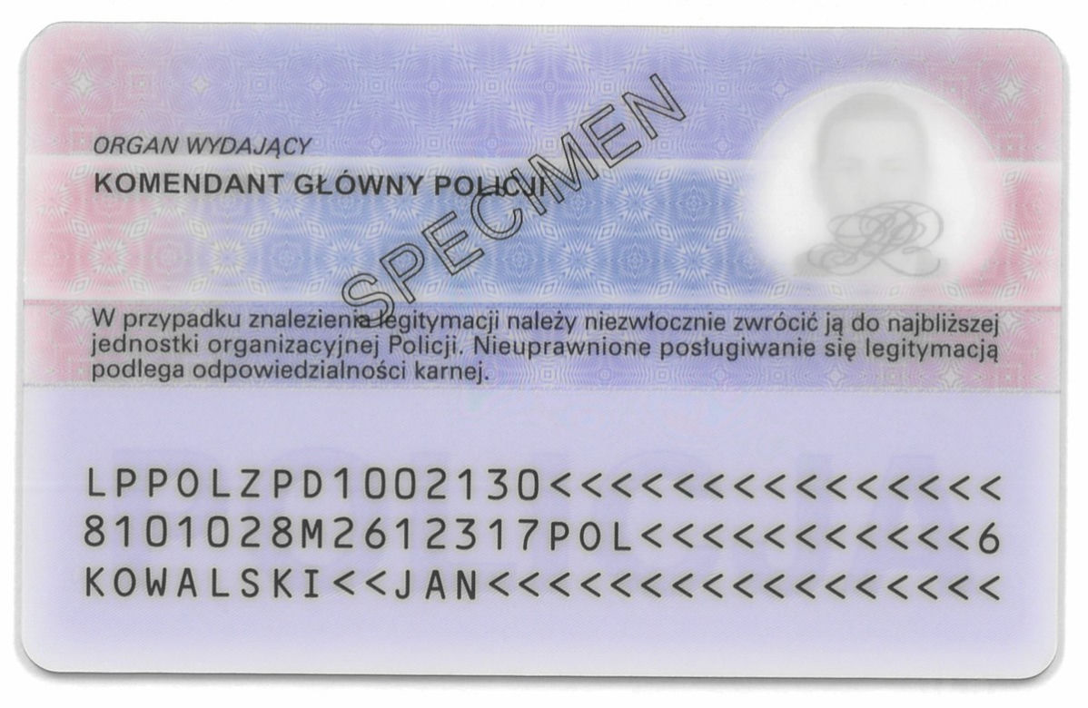 Nowy wzór legitymacji policyjnych