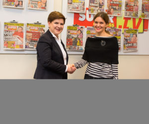 Premier Beata Szydło w redakcji Super Expressu
