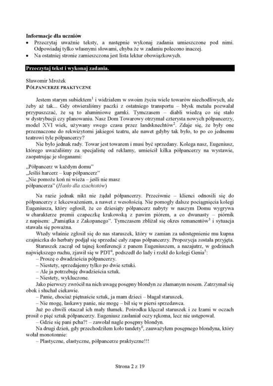 Egzamin ósmoklasisty 2019. Sprawdź przykładowe arkusze