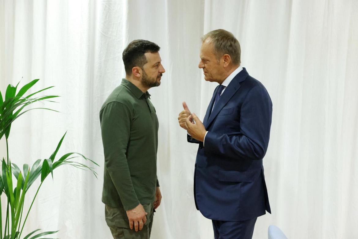 Volodymyr Zelenskyy, Donald Tusk