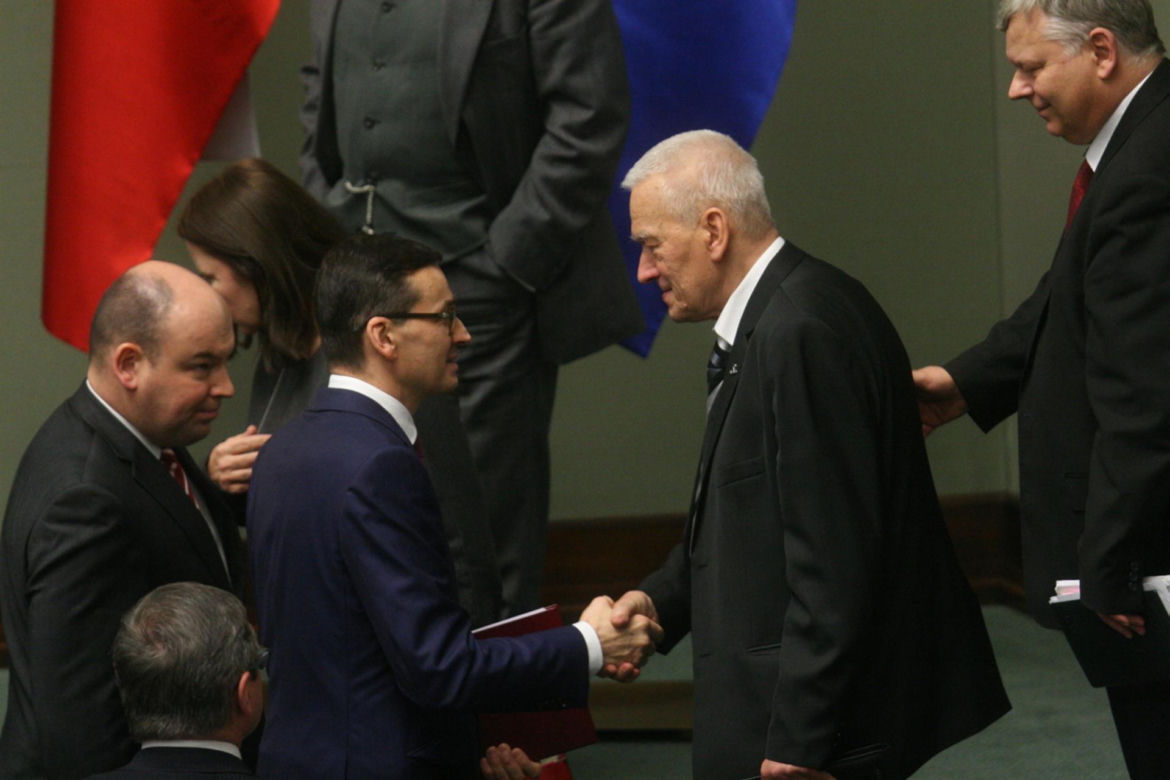 Grób Kornela Morawieckiego na  Powązkach Wojskowych