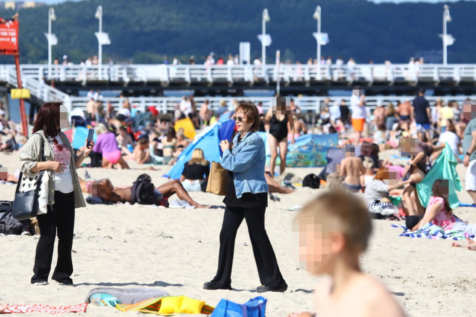 Izabela Trojanowska elegancka nawet na plaży
