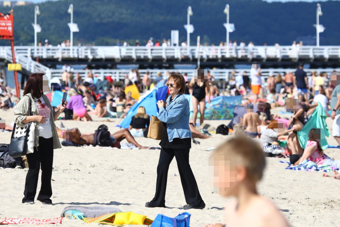 Izabela Trojanowska elegancka nawet na plaży