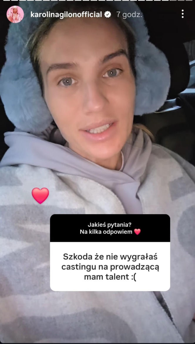 Karolina Gilon przegrała casting na prowadzącą "Mam talent". Tak to skomentowała