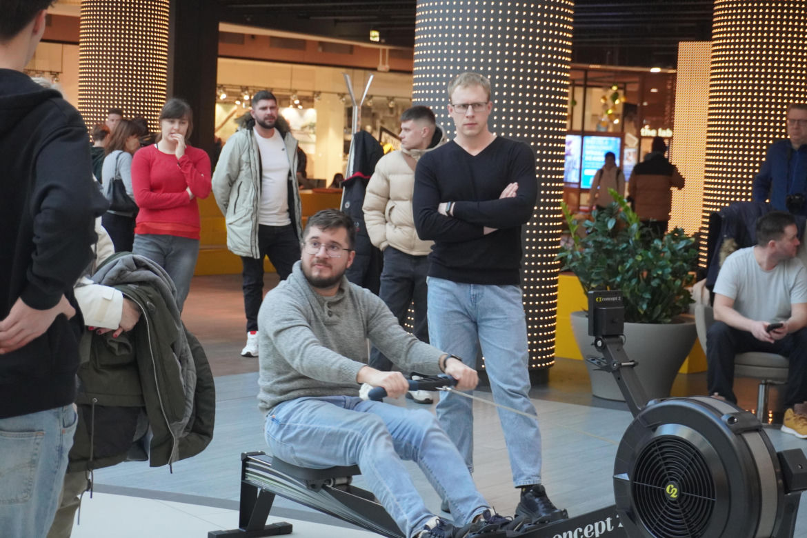 Wiosłowanie dla WOŚP w Poznaniu