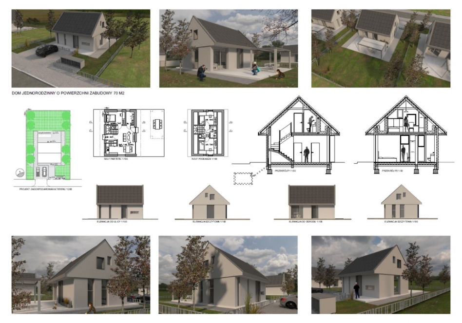 Konkurs na projekt domu o powierzchni do 70 metrów kwadratowych: wyniki