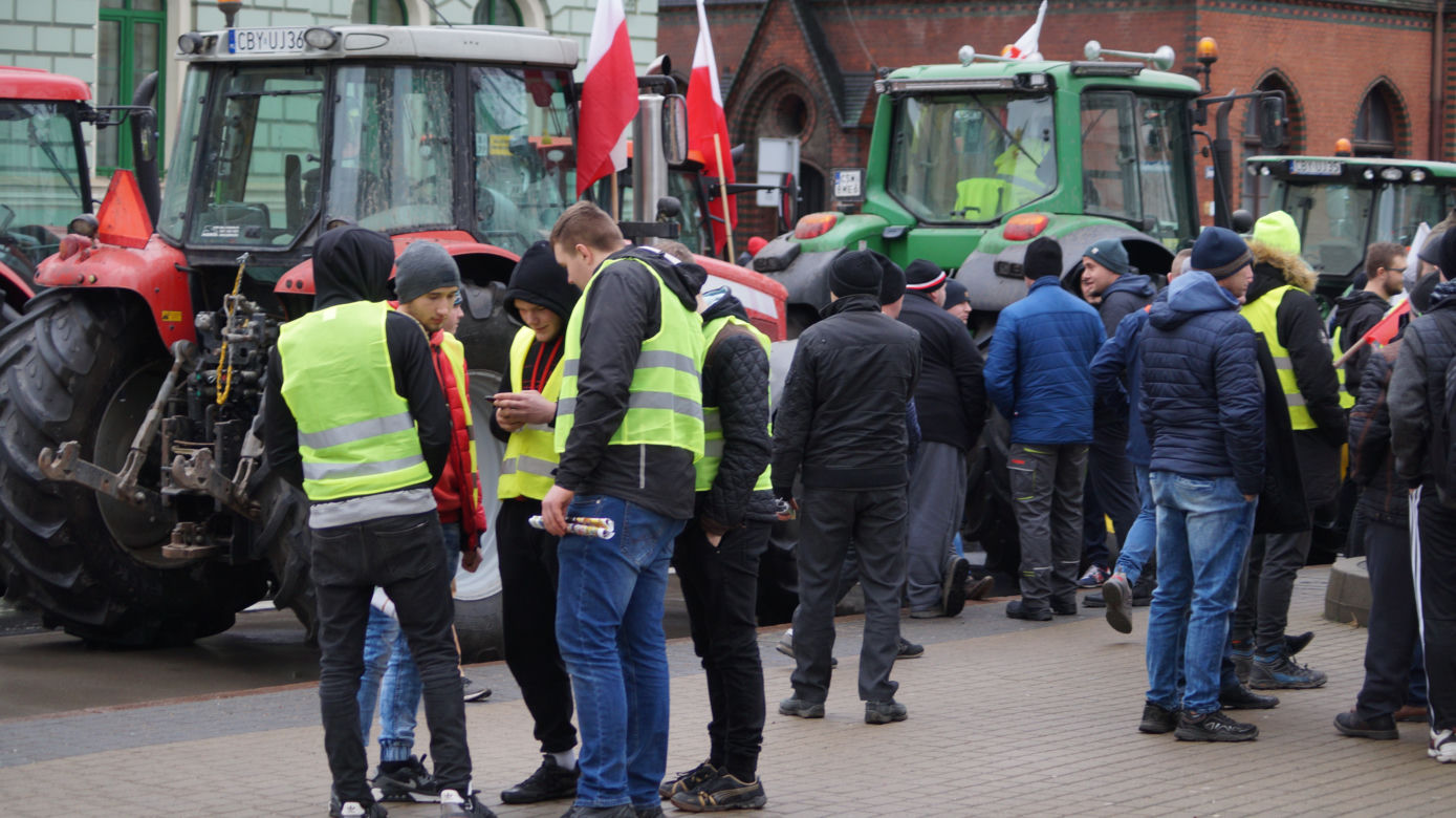 Strajk rolników w Bydgoszczy [ZDJĘIA]