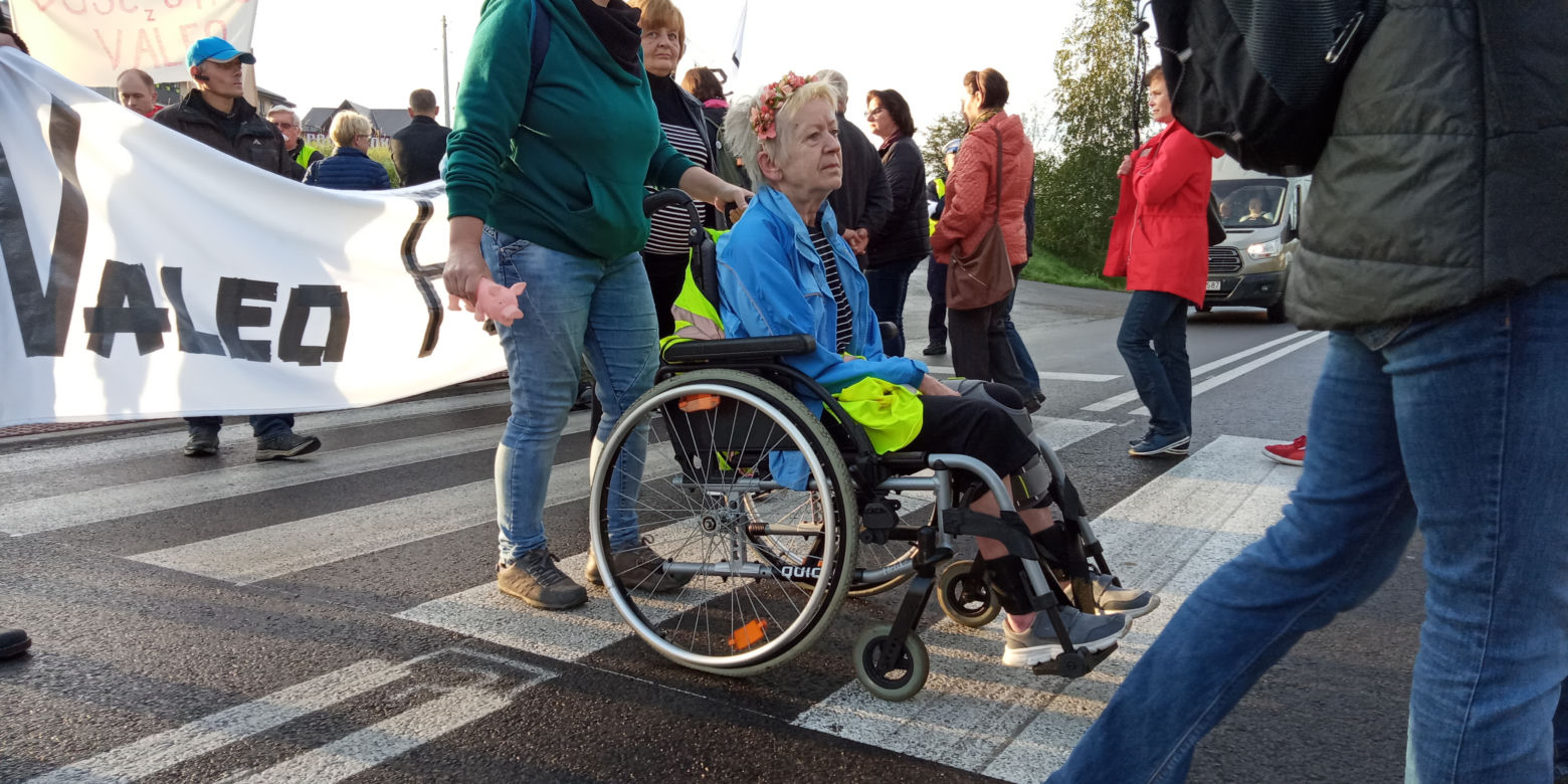 Wielki protest w Skawinie