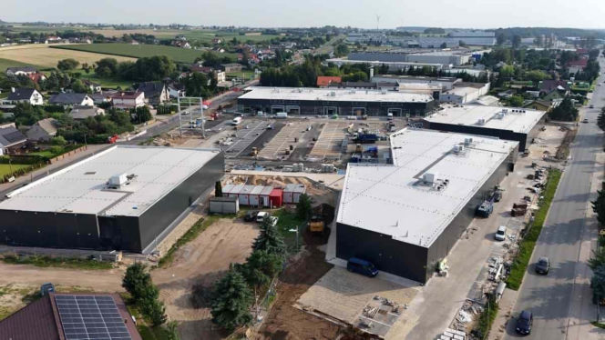 Nowy park handlowy o powierzchni 10tys metrów kwadratowych już na ukończeniu w Brodnicy