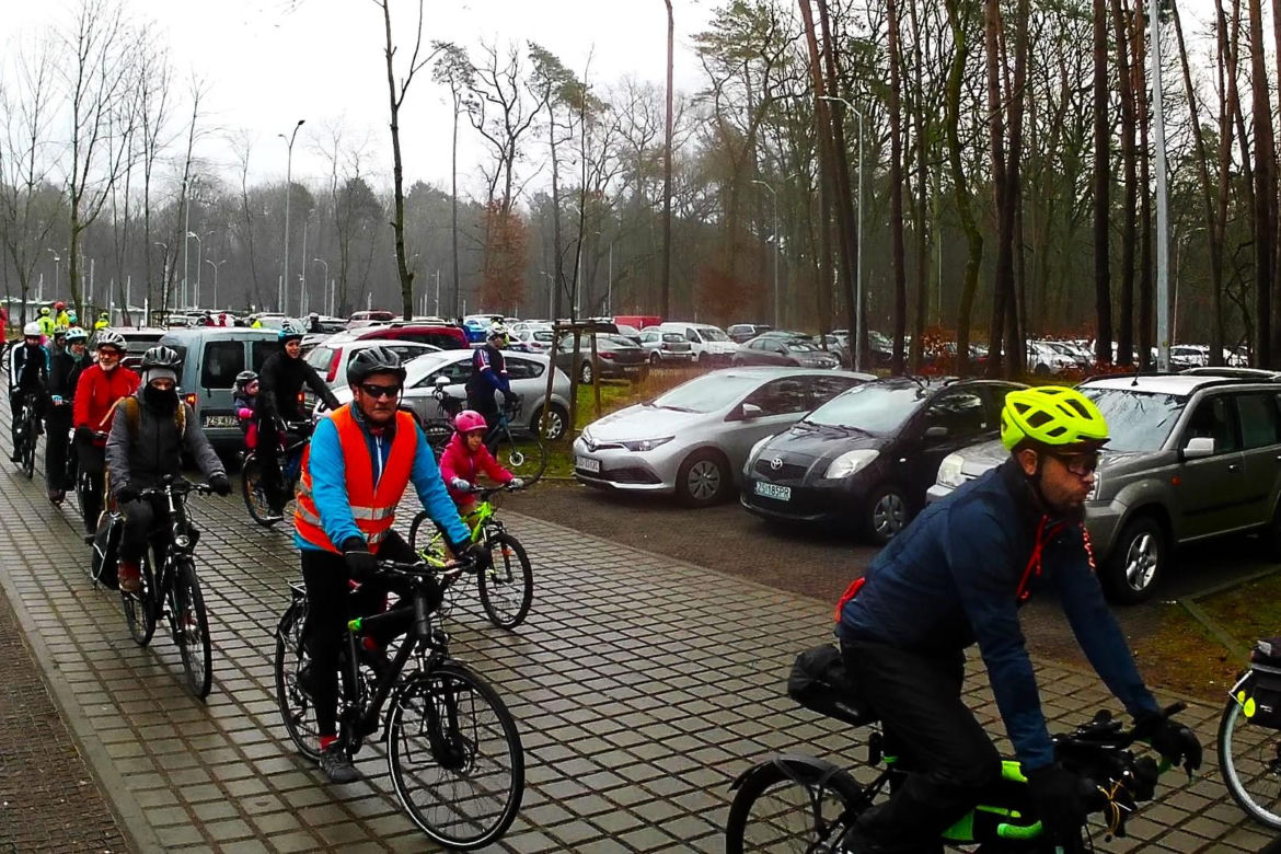 Noworoczny rajd rowerowy nad jezioro Świdwie
