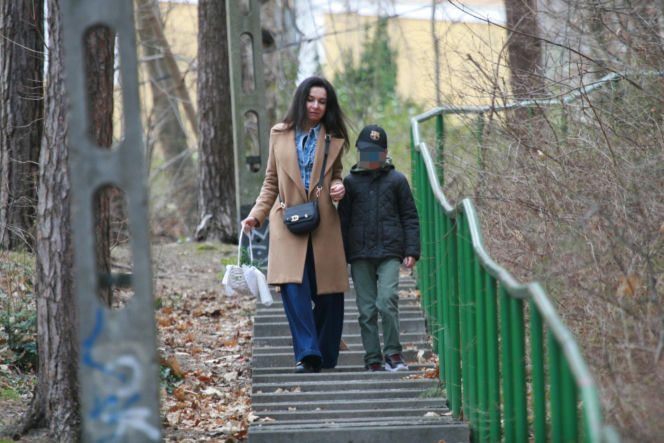 Marta Kaczyńska ze święconką