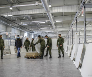 SZPITAL TYMCZASOWY w Targach Lublin. Zdjęcia z 26.11.2020 r.