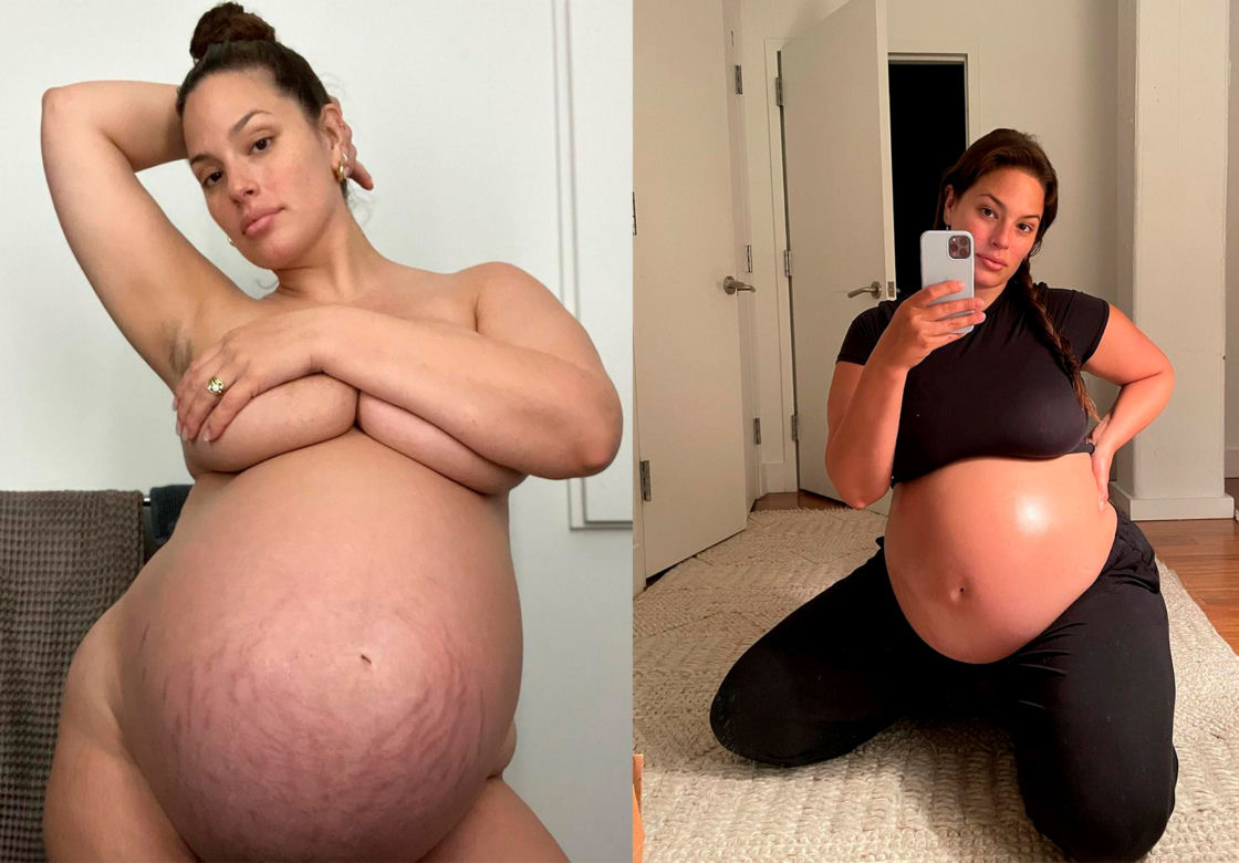 Ashley Graham znów pozuje w ciąży. I znowu całkiem nago!